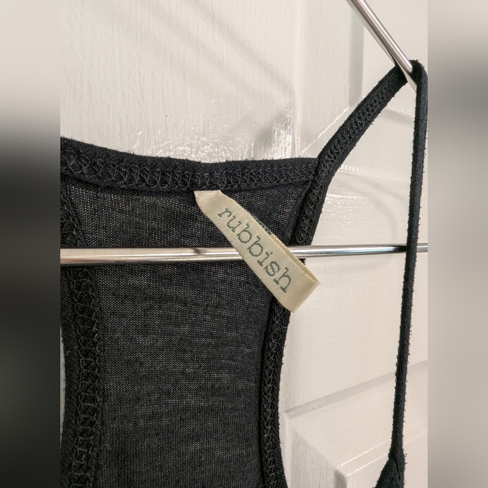 Rubbish Black Thin Lightweight Racerback Tank Top - Picture 2 of 4